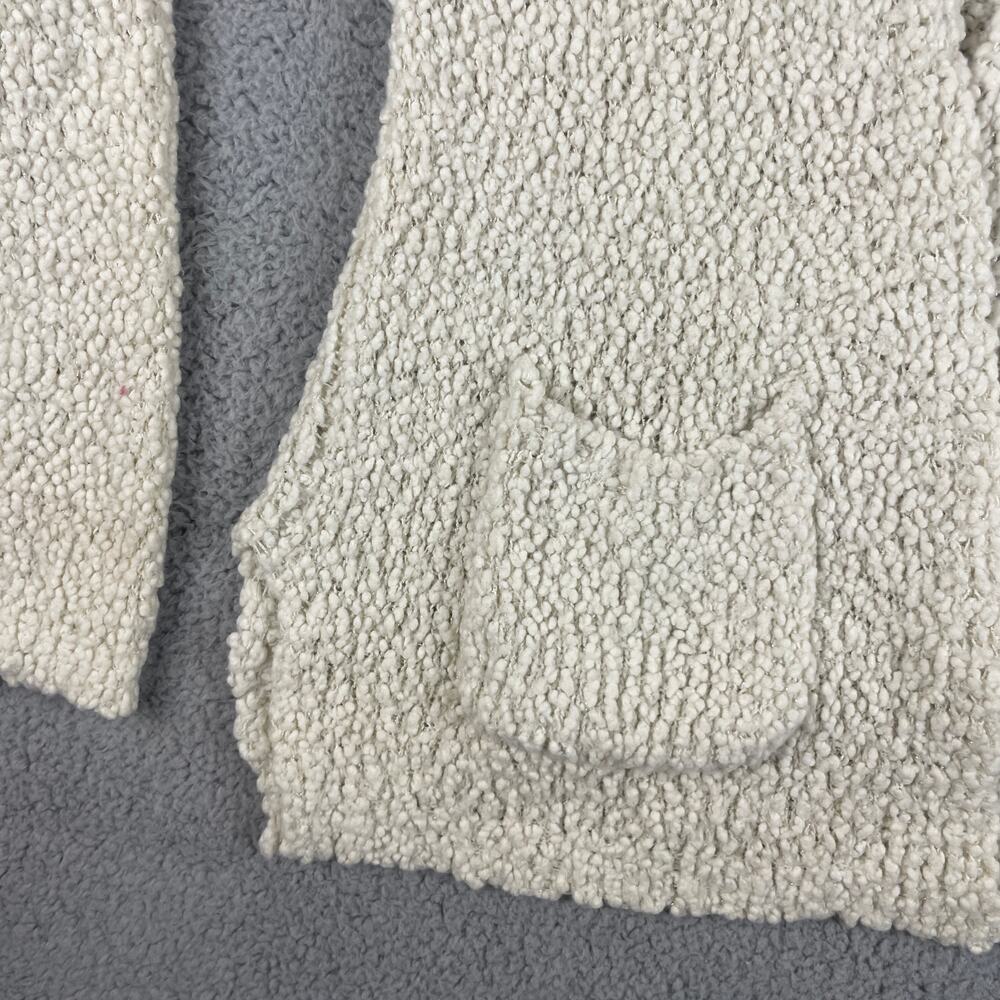 Mossimo Supply Co Women's Small White Nylon Long Sleeve Cardigan with Pockets - Picture 4 of 10